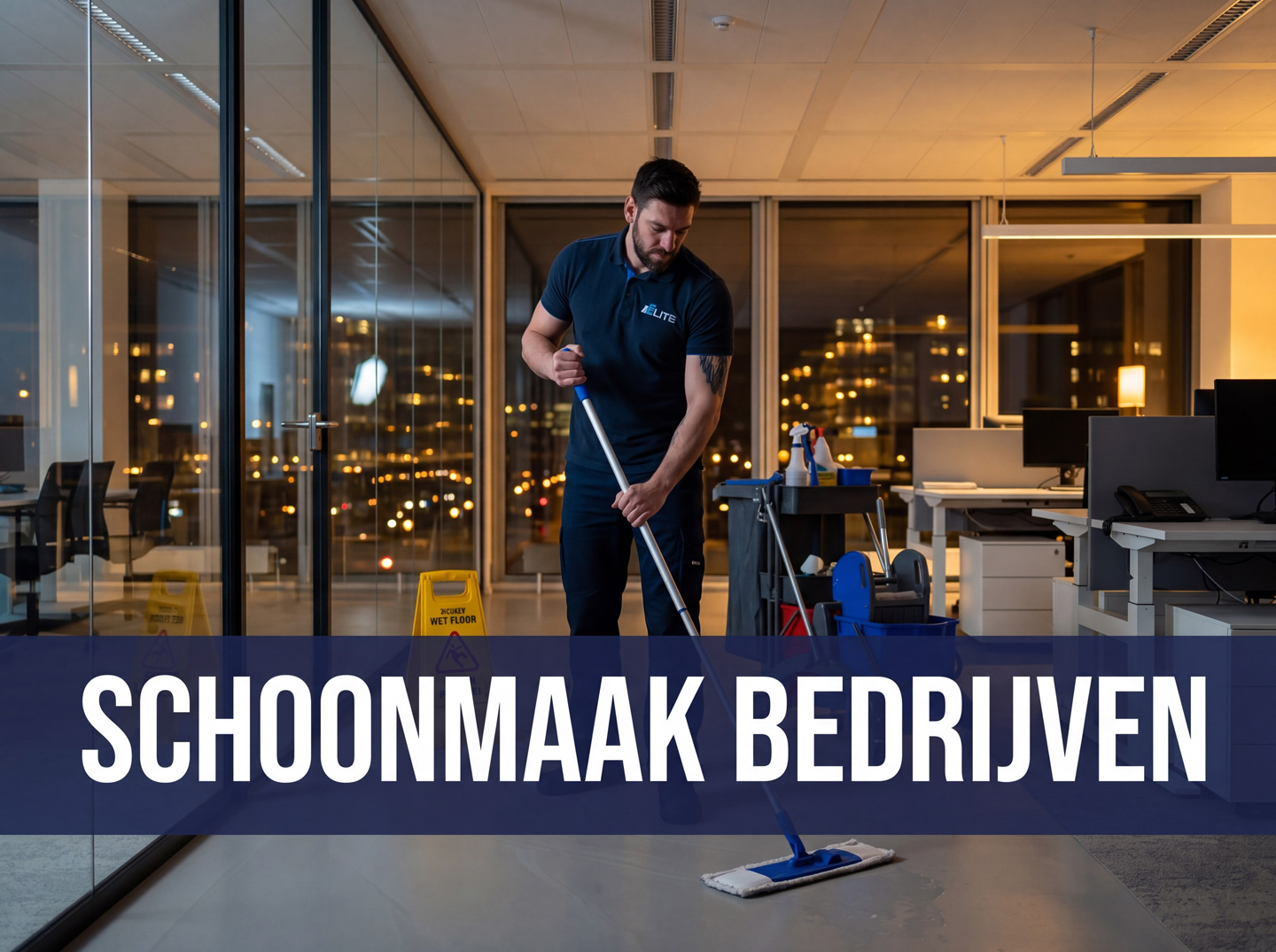 Schoonmaak voor bedrijven en kantoren door Elite Cleaning
